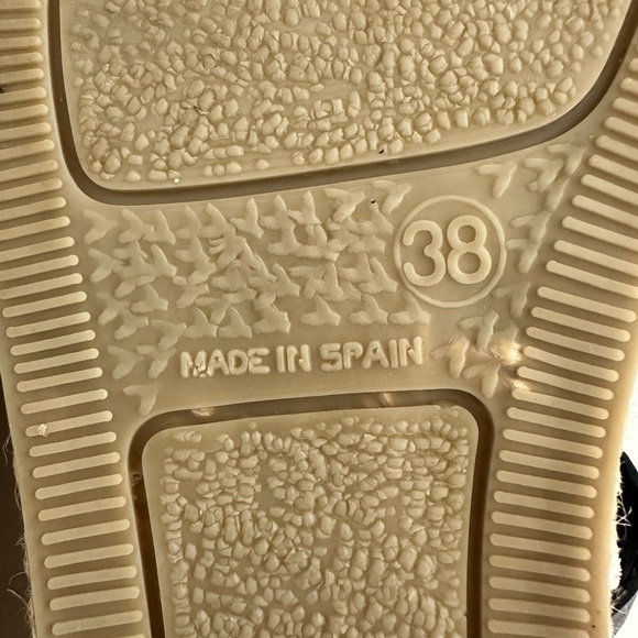 Toni Pons Women's Emma Espadrille Wedge Sandal 38, Black Leather - Picture 6 of 8